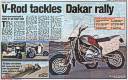 MCN Motor Cycle News : V-Rod Tackles Dakar Rally